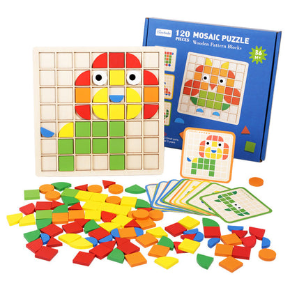 Wooden Mosaic Puzzle Set
