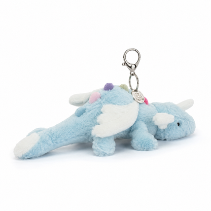 Sky Dragon Blue Plush Pendant – 15 cm