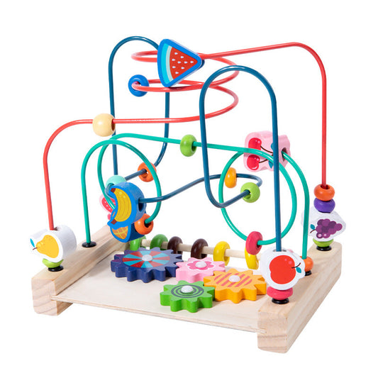 Wooden Bead Maze Activity Toy