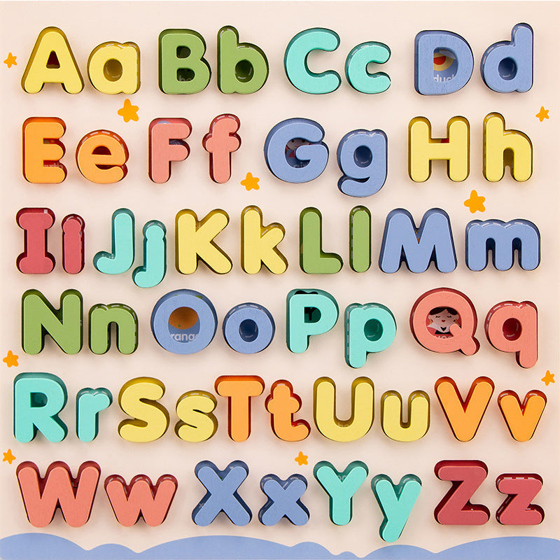 Wooden Alphabet Puzzle Board