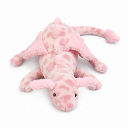 Pink Leopard Print Dragon Plush Toy – 50 cm