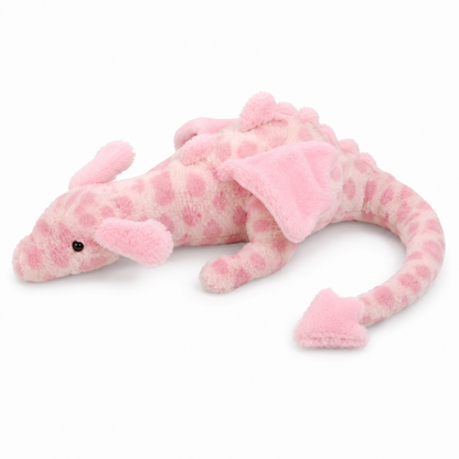 Pink Leopard Print Dragon Plush Toy – 50 cm
