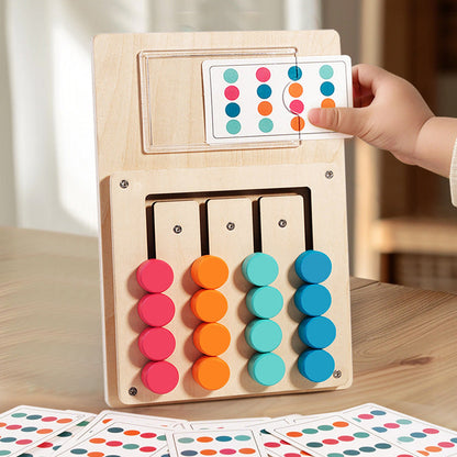 Wooden Color Logic Game