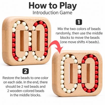 Wooden Rolling Ball Maze Puzzle Lock