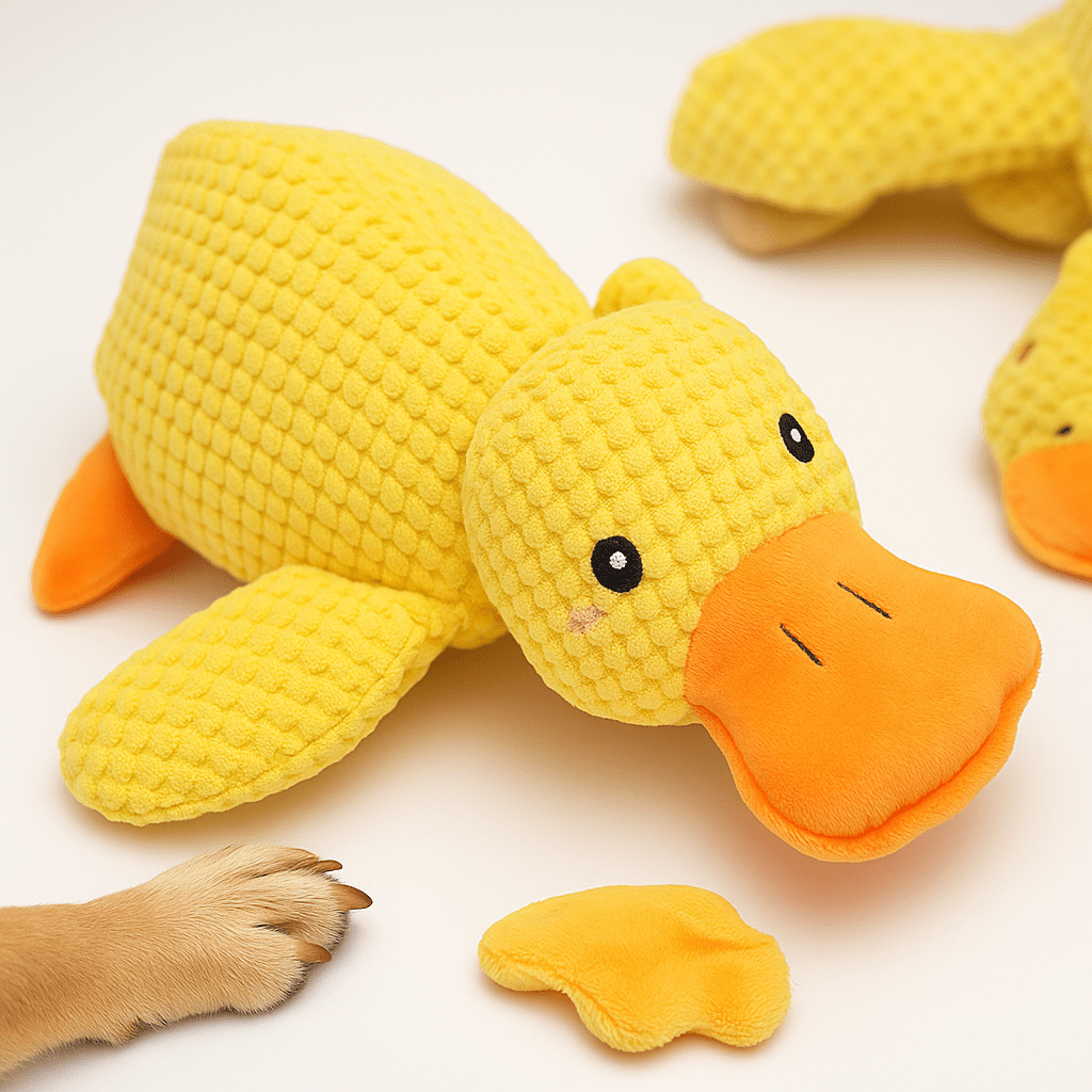 Dog Toy Soft Plush Duck Chew Toy
