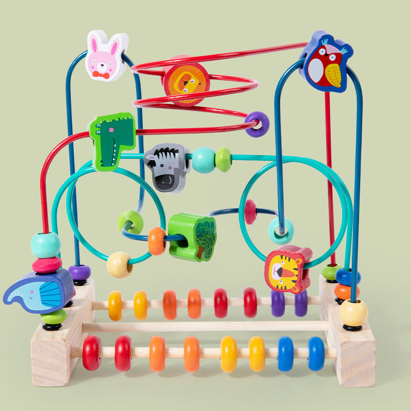 Wooden Bead Maze Activity Toy