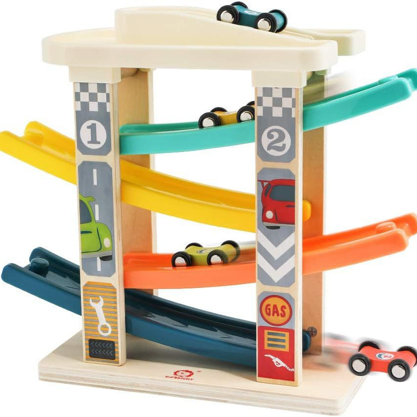 Wooden Car Ramp Racer Toy