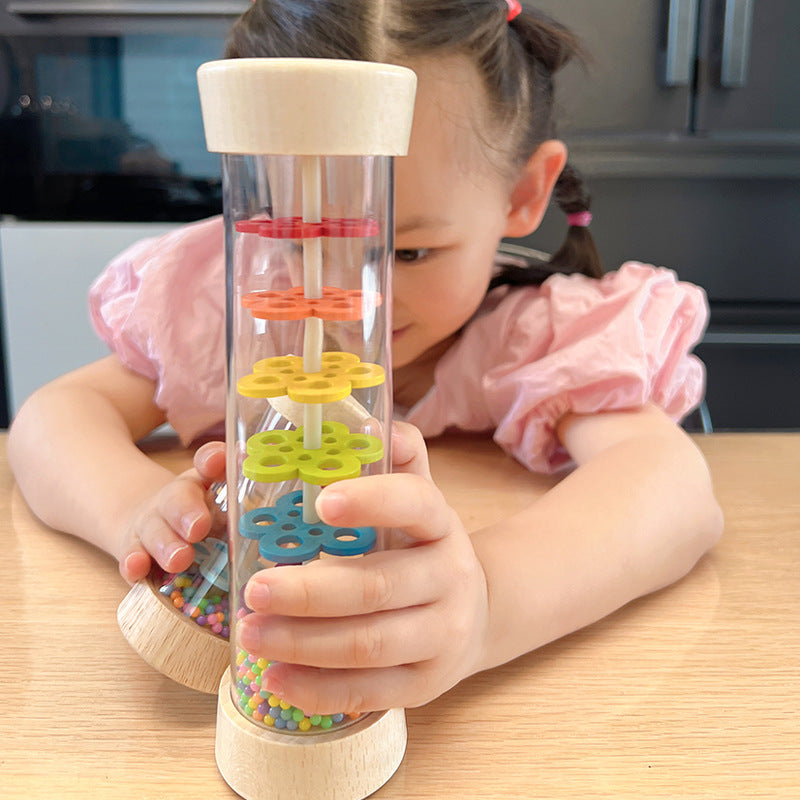 Wooden Rainbow Rainmaker Toy