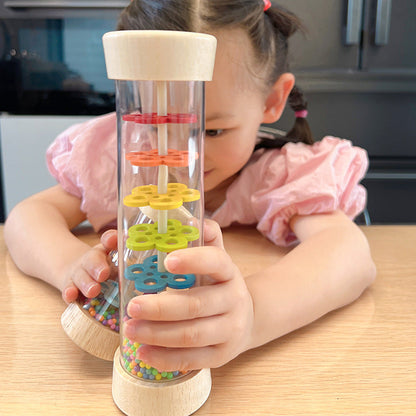 Wooden Rainbow Rainmaker Toy