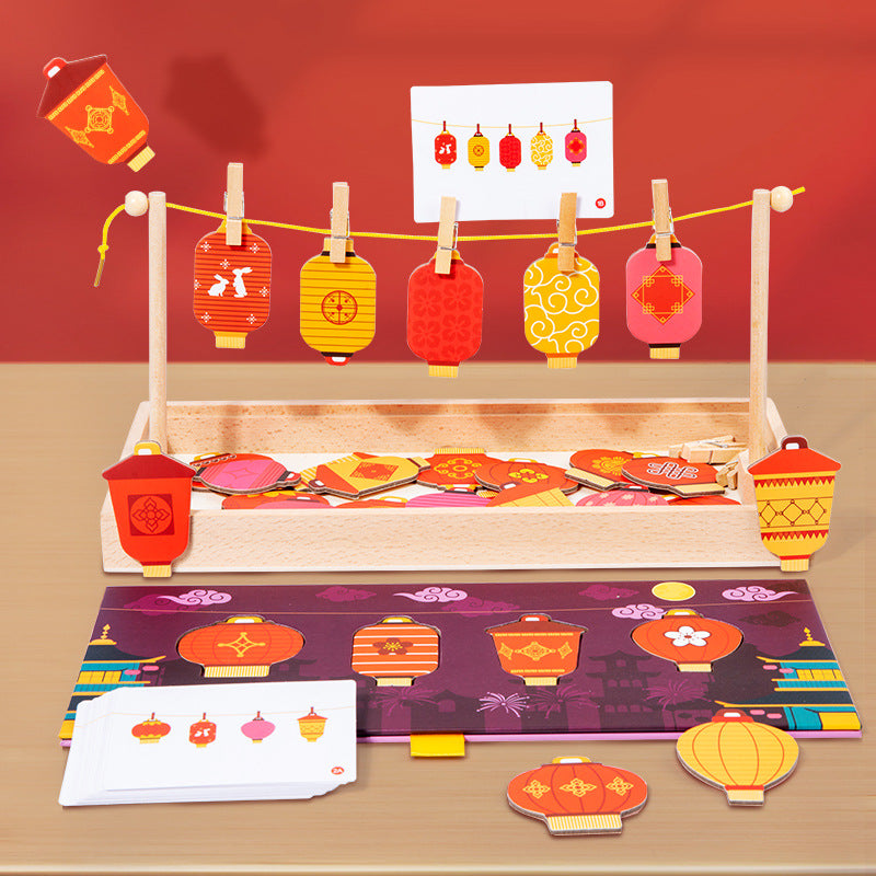 Montessori Wooden Mix & Match Dress-Up Puzzle