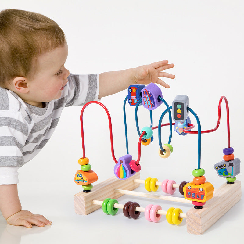 Wooden Bead Maze Activity Toy