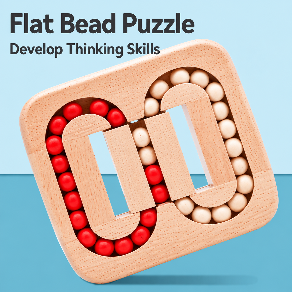 Wooden Rolling Ball Maze Puzzle Lock