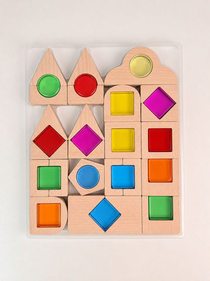 Wooden Gem Building Blocks