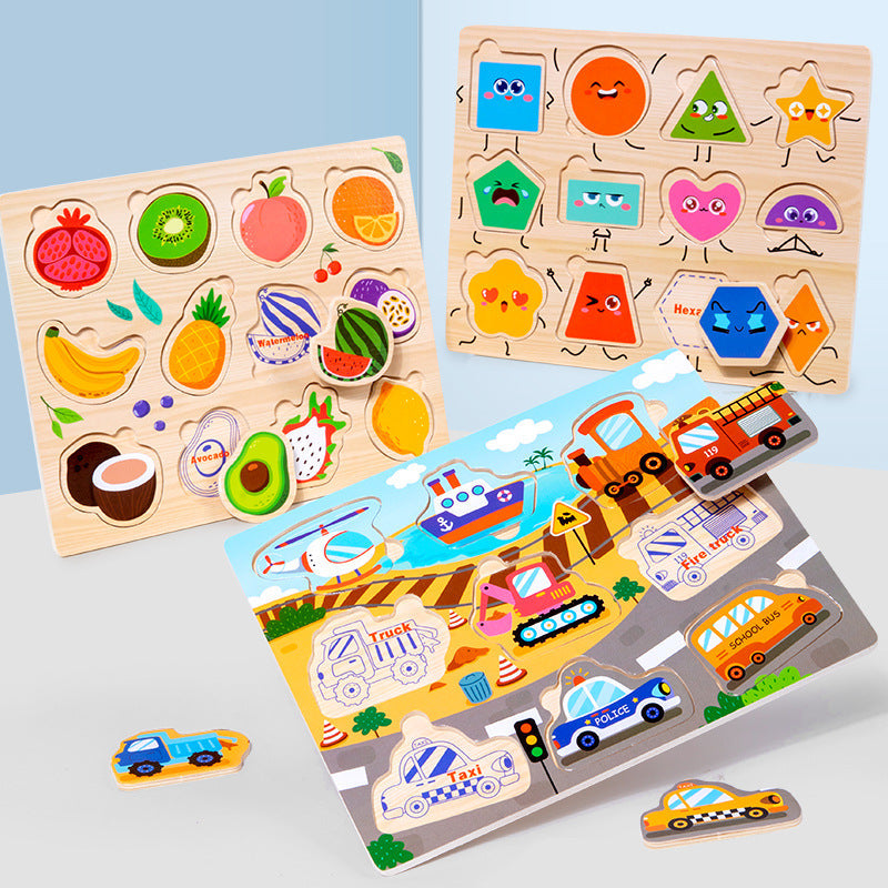 Wooden Learning Puzzle Boards