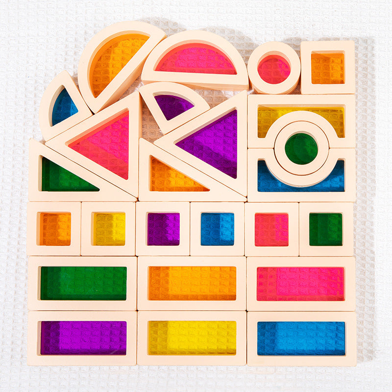 Rainbow Acrylic Building Blocks