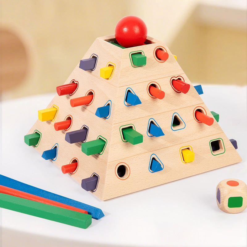 Wooden Shape Matching Pyramid