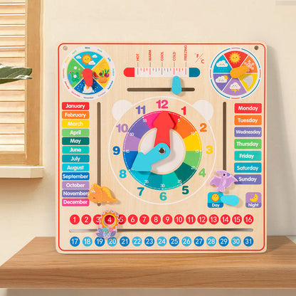 Wooden Calendar Learning Board