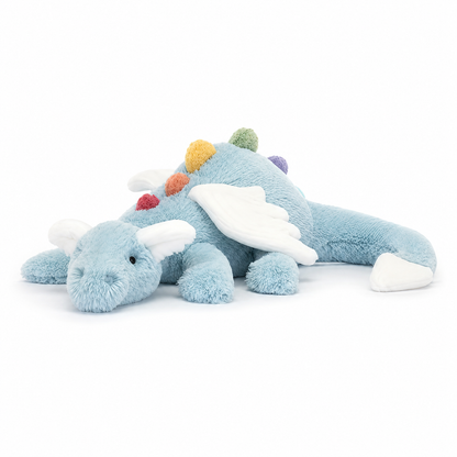 Sky Dragon Blue Plush Toy – 88 cm