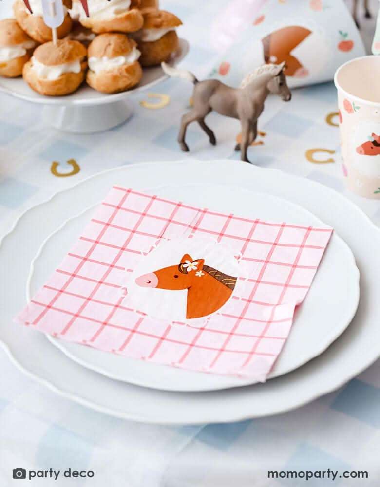 Floral Pony Large Napkins – Set of 12