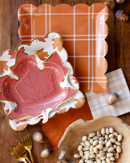 Falling Leaves Paper Plates, 8 ct, 9 in