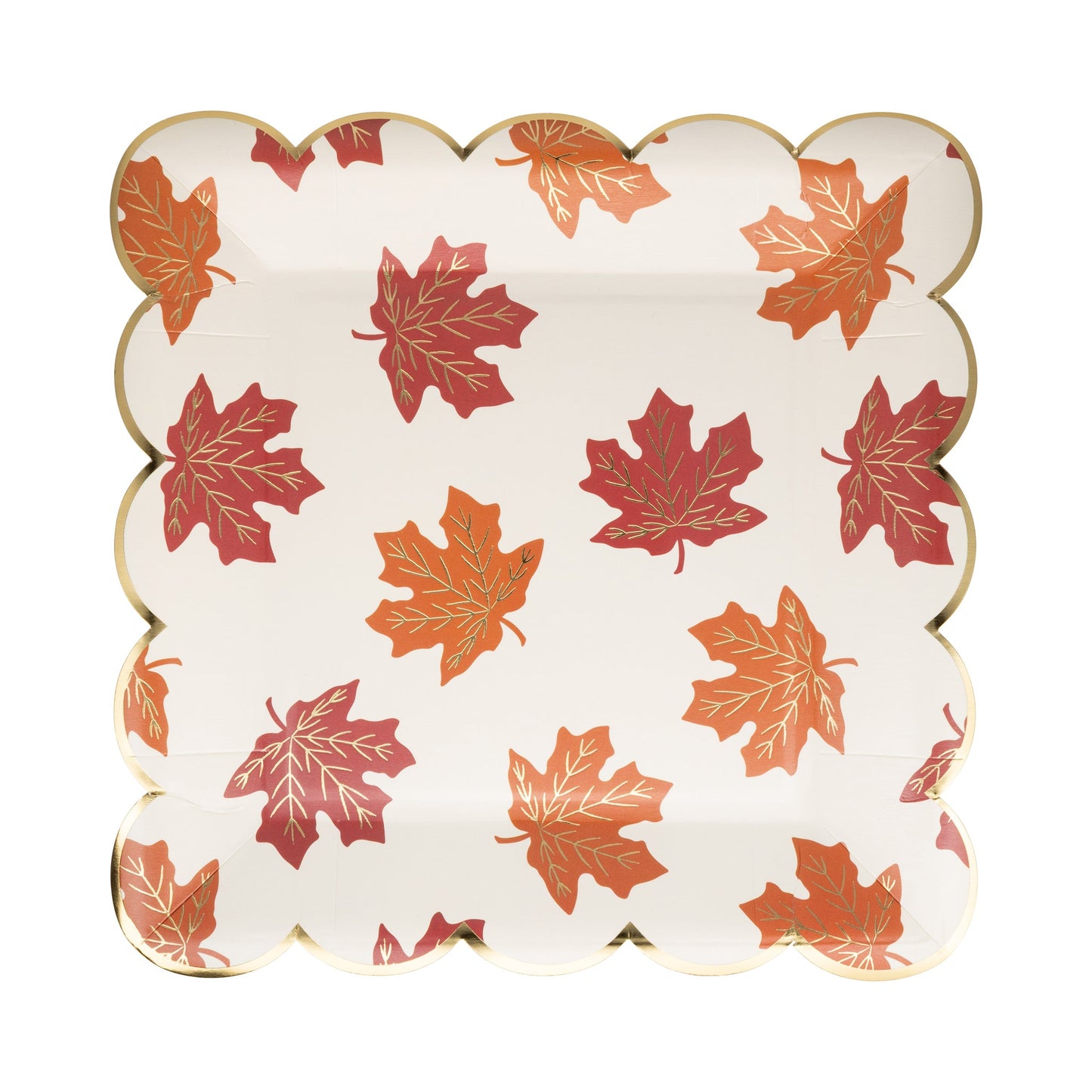 Falling Leaves Paper Plates, 8 ct, 9 in