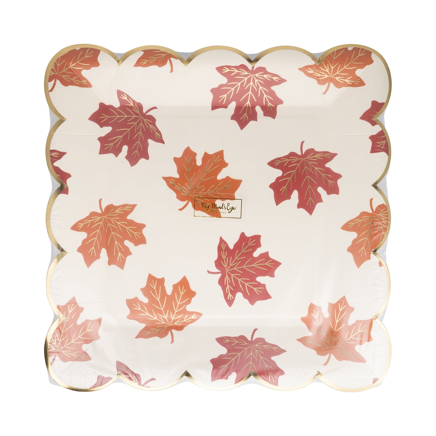 Falling Leaves Paper Plates, 8 ct, 9 in