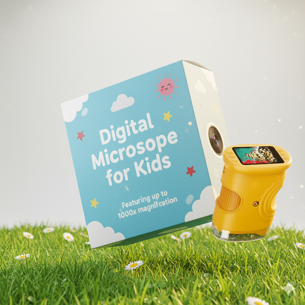 Kids Pocket Digital Microscope & Screen