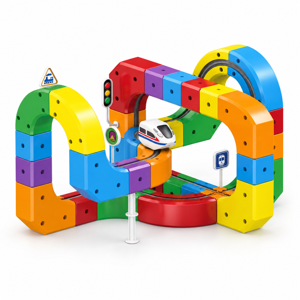 3D Magnetic Train Racing Track – Kids
