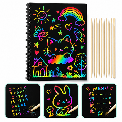 Magic Scratch Paper Book – Children