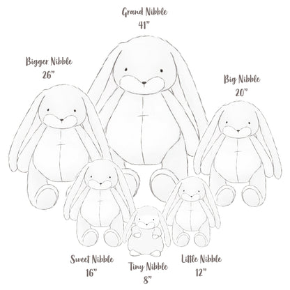 Little  12" Floppy Nibble Bunny - Ginger Snap