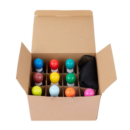Wooden Number Bowling Set for Kids
