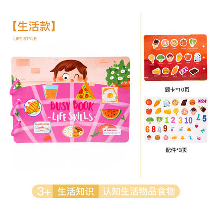 Life Skills themed kids busy book