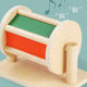 Wooden rotating multicolour drum sensory toy for children