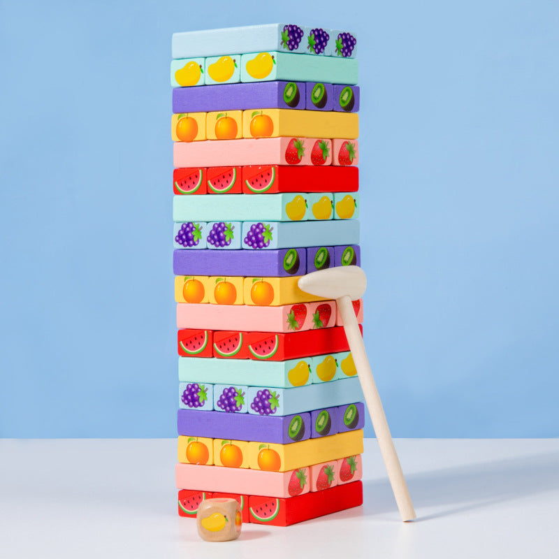 Wooden Animal Jenga Stacking & Balance Game
