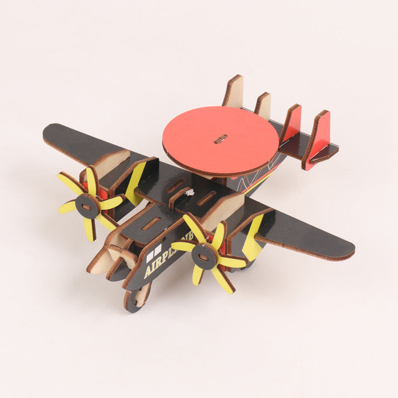 Wooden 3D aircraft puzzle - Style C