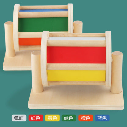 Wooden Rotating Colour Drum Sensory Toy