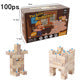 Little Architect 100 piece wooden building blocks set