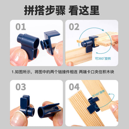 Assembly steps for wooden building connectors