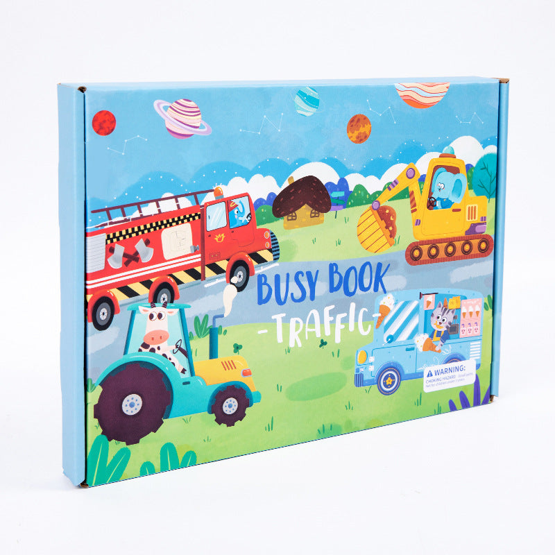 Busy Book Transportation colour box packaging