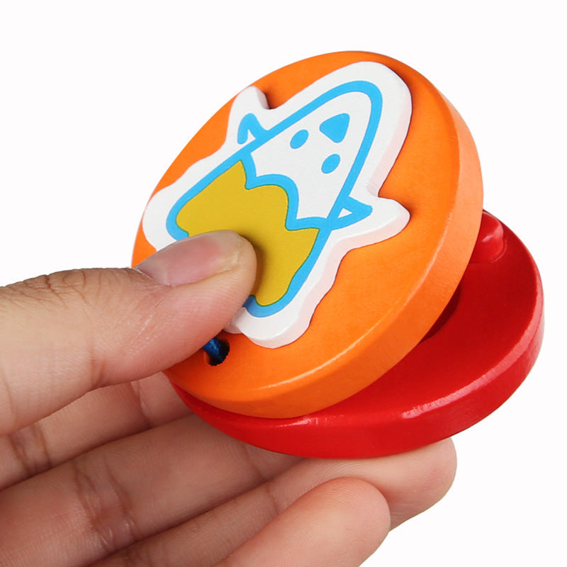 Wooden Cartoon Animal Musical Clapper Set for Kids