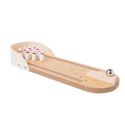 Wooden Mini Desktop Bowling Game for Kids