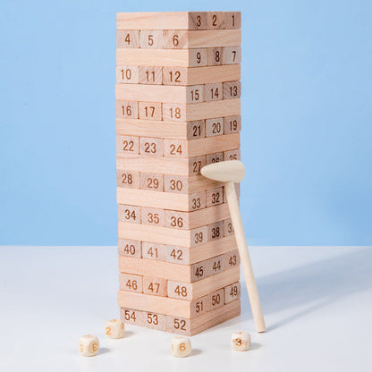 Wooden Animal Jenga Stacking & Balance Game