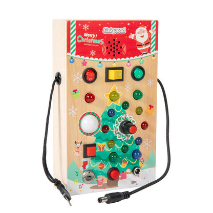 Wooden LED Busy Board with Switches & Lights