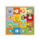 Wooden MZM animal model flat puzzle board