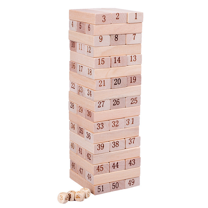 Wooden Animal Jenga Stacking & Balance Game
