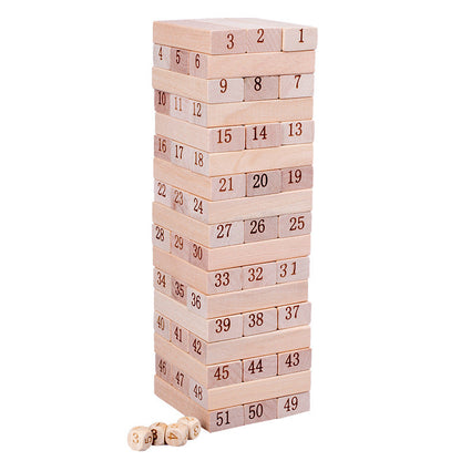 Wooden Animal Jenga Stacking & Balance Game