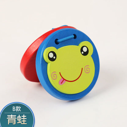 Wooden Cartoon Animal Musical Clapper Set for Kids