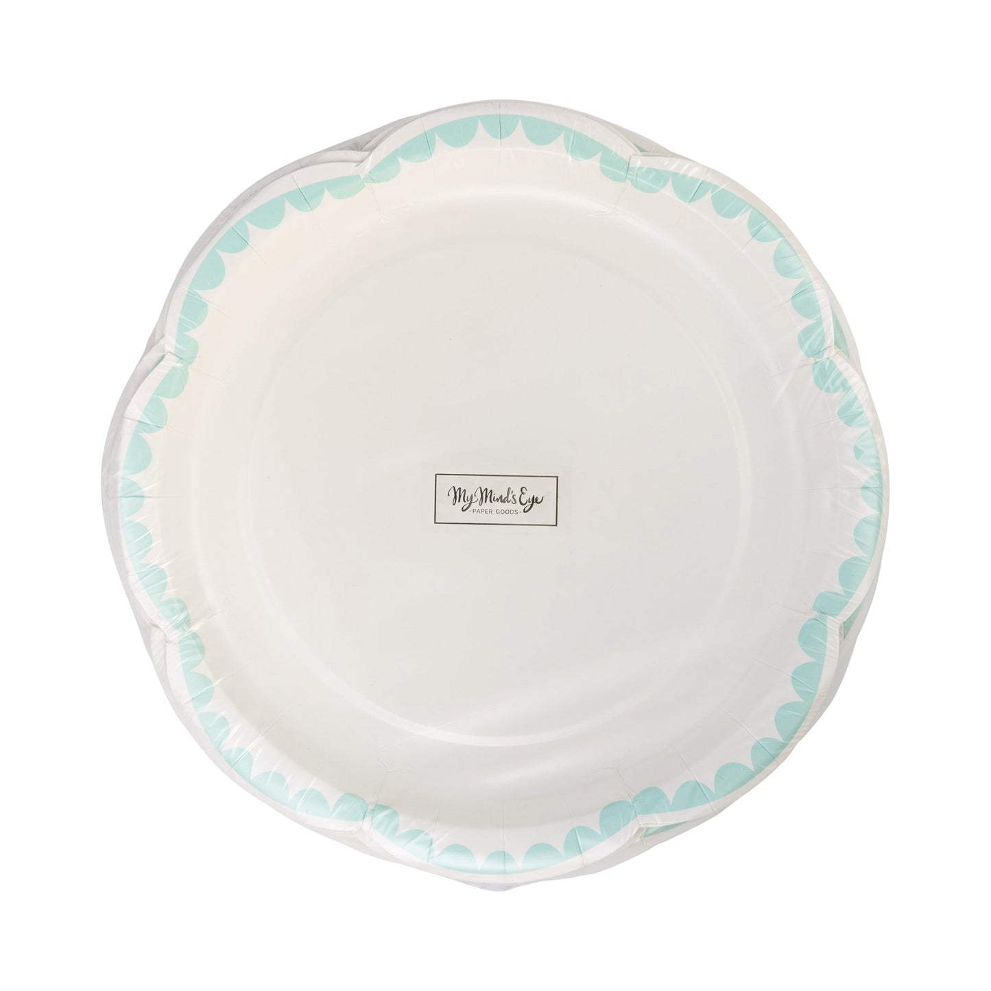 Aqua Dessert Paper Plates, 8 ct, 8 in