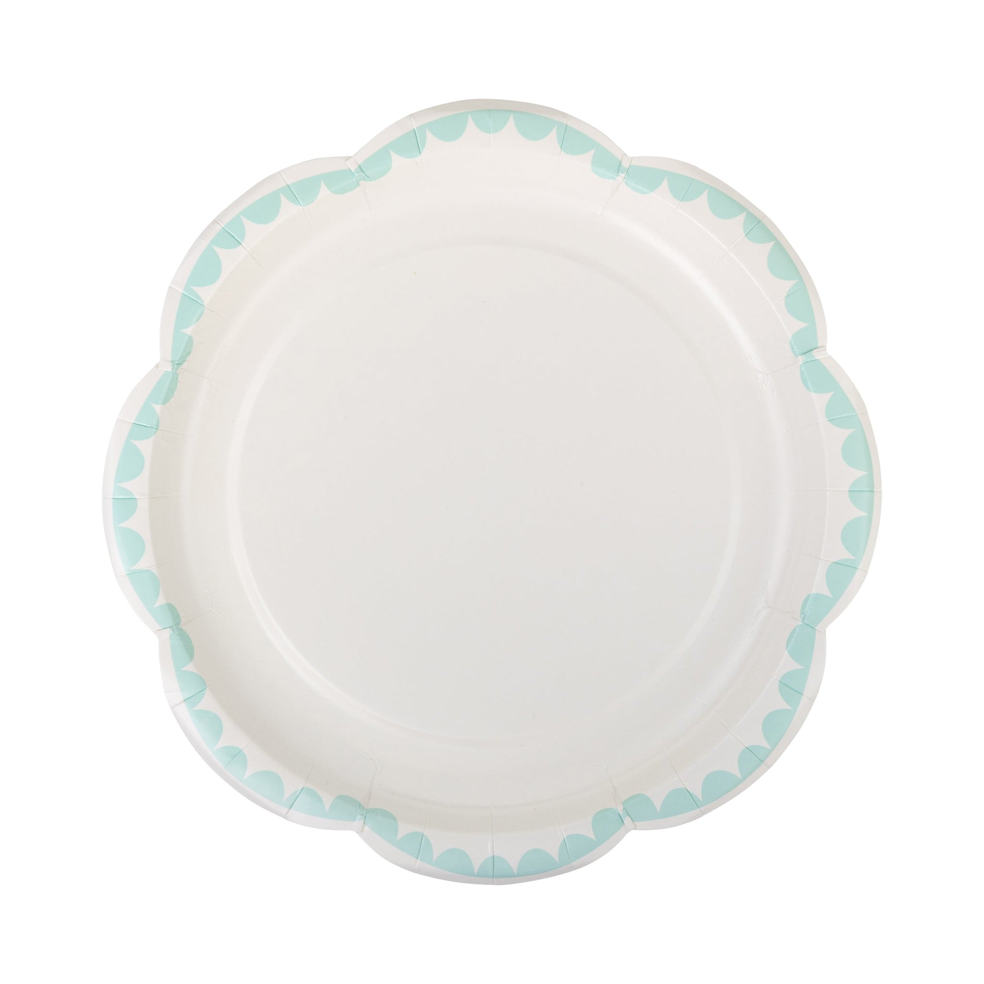 Aqua Dessert Paper Plates, 8 ct, 8 in