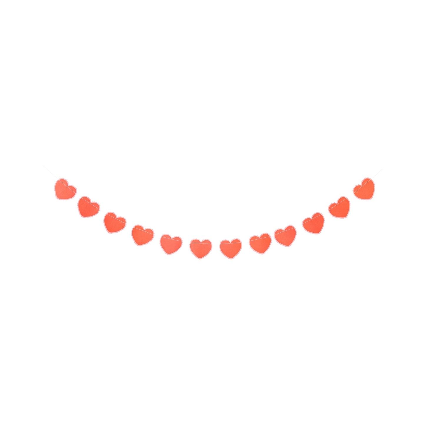 Bow and Heart Paper Banner Set for Party Decor